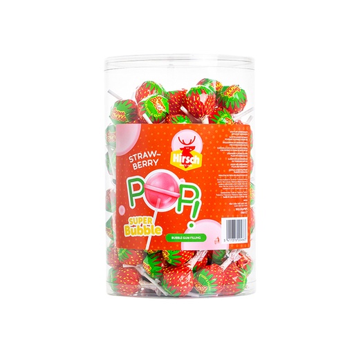 [1429598] Lolly Hirsch Super Bubble Strawberry 100x17g