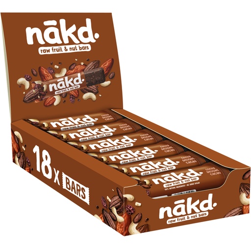 [1430230] Fruit- en notenreep NAKD cocoa delight 18x35 gram