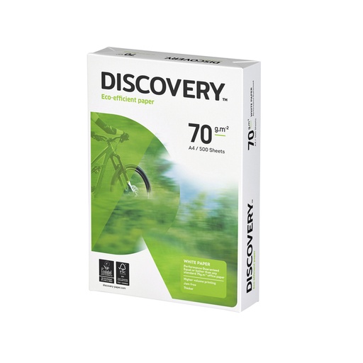 [1429486] Papier copieur Discovery A4 70g blanc 500 feuilles