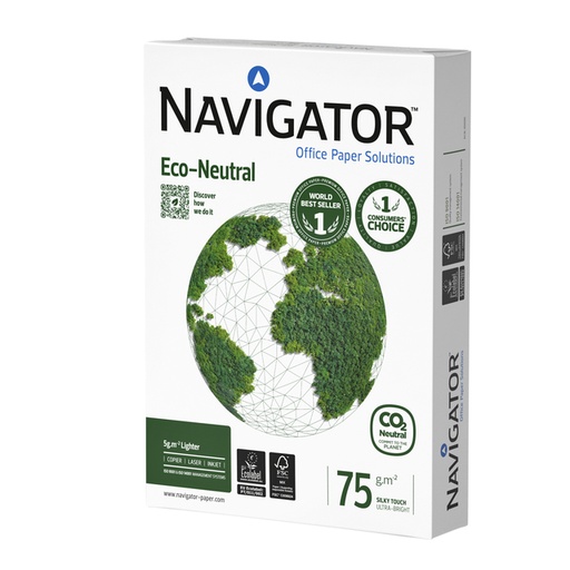 [1429720] Papier copieur Navigator Eco-Neutre A4 75g blanc 500 feuilles