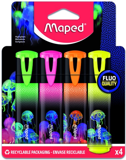 [1430650] Markeerstift Maped Deepsea Paradise set à 4 kleuren