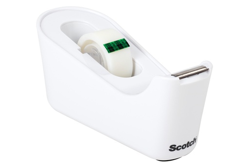 [1430795] Dévidoir Scotch C18 blanc + 1 rouleau ruban Magic 19mmx33m