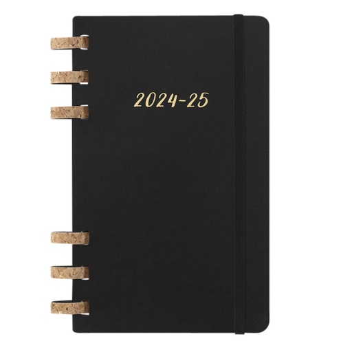 [1430291] Agenda 2024/2025 Moleskine 12 mois Academic Planner 7j/2p large souple noir