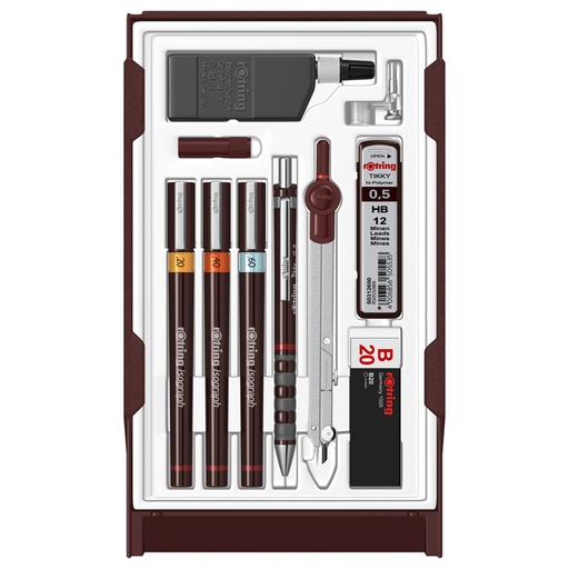 [1422056] Rotring Isograph Technical Pen College set de 7 pièces