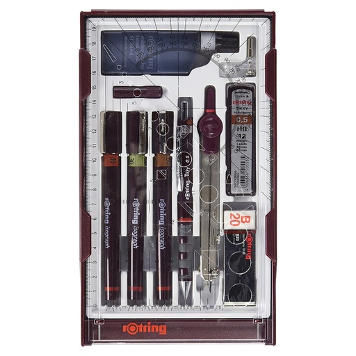 [1422064] Set dessin rOtring Isograph Master 10 pièces