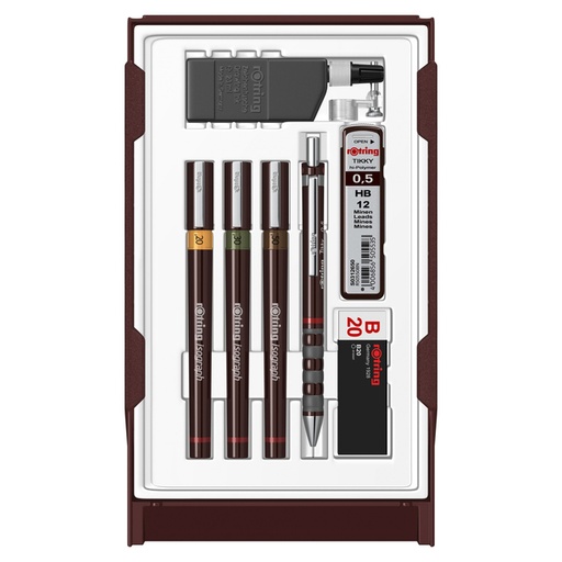 [1422067] Rotring Isograph Technical Pen College 0,2-0,3-0,5mm set de 3 pièces