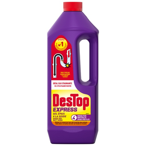 [1429409] Déboucheur Destop Gel Express avec soude 950ml