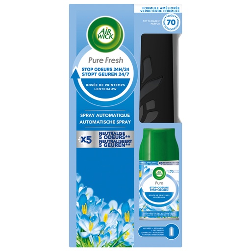 [1429412] Désodorisant Air Wick PF Rosée de printemps kit starter 250ml