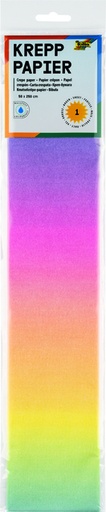 [1433048] Papier crépon Folia 250x50cm Arc-en-ciel 10 couleurs