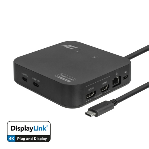 [1433988] Dockingstation ACT USB-C Dual Monitor met Power Delivery