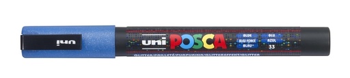 [1433867] Verfstift Posca PC3M fijn glitter donkerblauw