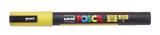 [1433869] Verfstift Posca PC3M fijn glitter geel