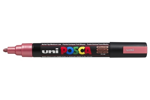 [1433813] Verfstift Posca PC5M medium metallic rood