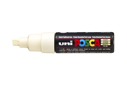 [1433899] Verfstift Posca PC8K breed schuin ivoor