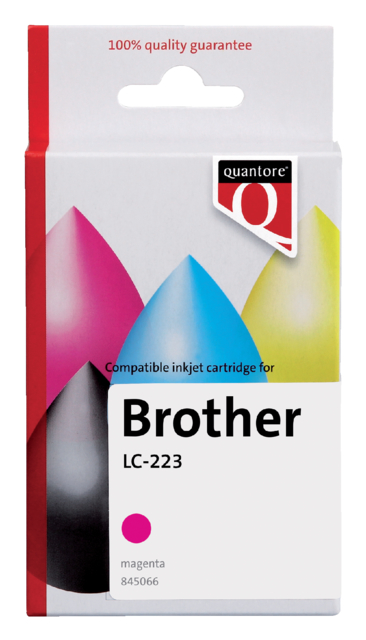 Inktcartridge Quantore alternatief tbv Brother LC-223 rood