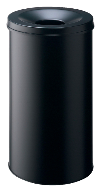 Papierbak met vlamdover Durable 3307-01 rond 60liter zwart