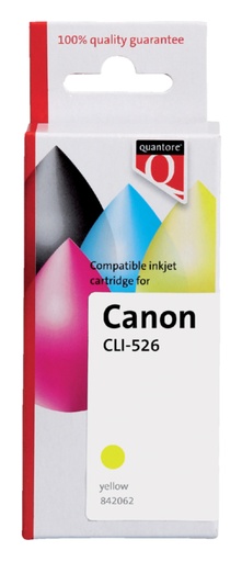 [842062] Inktcartridge Quantore alternatief tbv Canon CLI-526 geel