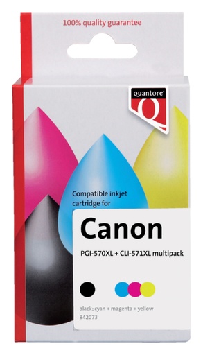 [842073] Inktcartridge Quantore alternatief tbv Canon PGI-570XL CLI-571XL 2x zwart 3x kleur