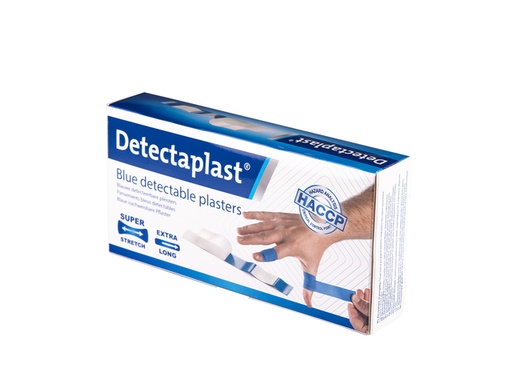 [1433174] Elastische blauwe textielpleister Detectaplast 180x20mm 100 stuks