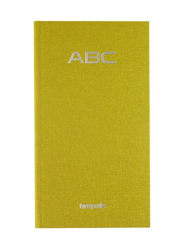 [1434329] Carnet d'adresses Brepols Notaphone Nature lime