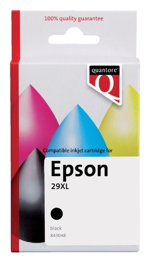 [843048] Inktcartridge Quantore alternatief tbv Epson 29XL T299140 zwart