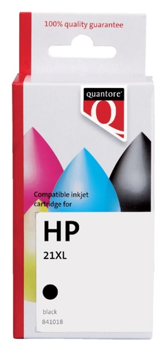 [841018] Inktcartridge Quantore alternatief tbv HP C9351A 21XL zwart