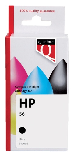 [841008] Inktcartridge Quantore alternatief tbv HP C6656D 56 zwart