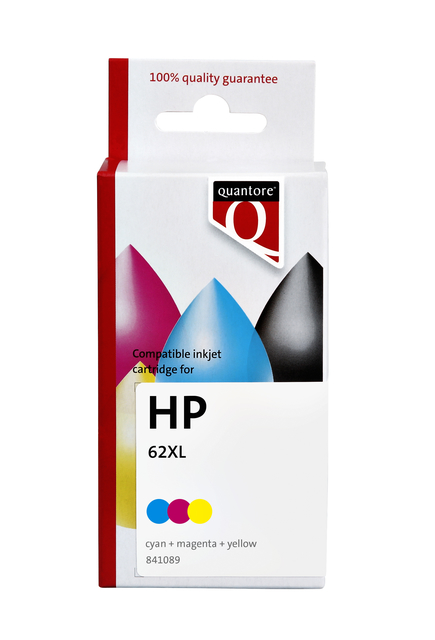 Cartouche d’encre Quantore alternative pour HP 62XL C2P07AE couleur