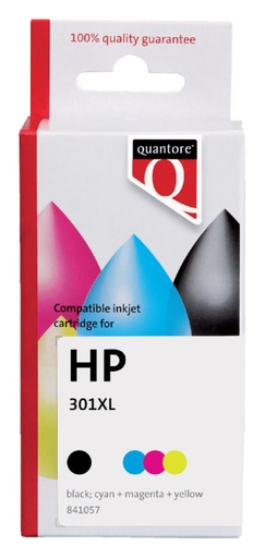 [841057] Cartouche d’encre Quantore alternative pour HP CH564EE 301XL couleur HC