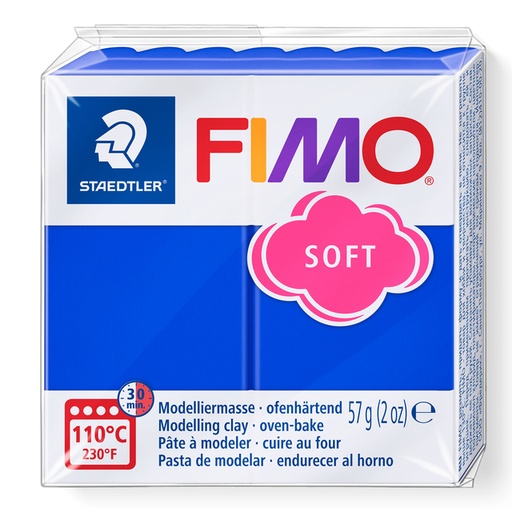 [1434422] Pâte à modeler Fimo Soft 57g bleu brillant