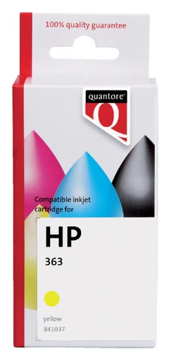 [841037] Inktcartridge Quantore alternatief tbv HP C8773EE 363 geel