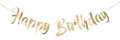 [1388018] Letterslinger Happy Birthday goud