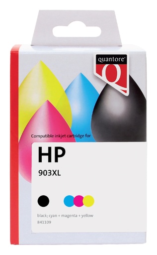 [841109] Inktcartridge Quantore alternatief tbv HP 3HZ51AE 903XL zwart 3 kleuren HC