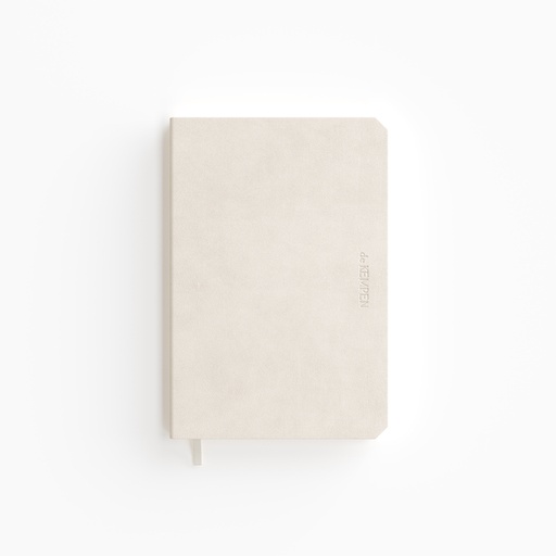 [1434996] Carnet de notes De Kempen Cotton Vanilla 110x160mm ligné 160 pages 90g blanc