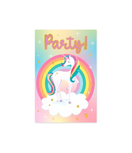 [1435052] Carte d'invitation Licorne