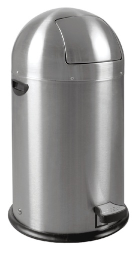 [394548] Poubelle à pédale EKO Kickcan 33L Inox mat