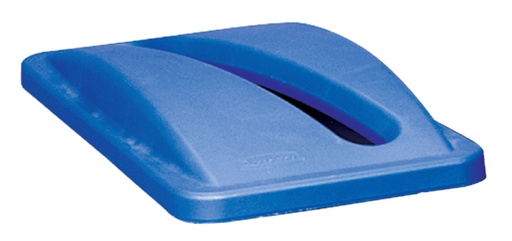 [394814] Deksel Rubbermaid Slim Jim Vented inwerpopening voor papier blauw