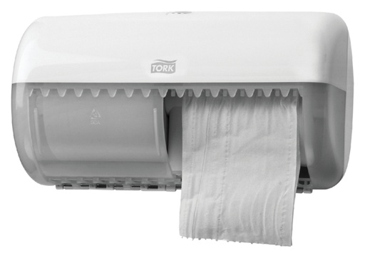 [892068] Toiletpapierdispenser Tork T4 Elevation duo wit 557000