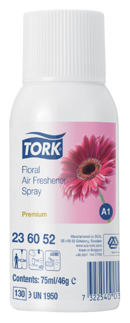 Aérosol désodorisant Tork A1 236052 spray Floral 75ml