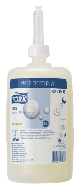 Savon liquide Tork S1 420501 doux parfumé blanc perle 1000ml