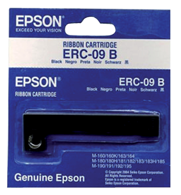 Ruban Epson S015166 pour ERC09 nylon noir