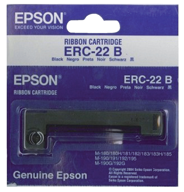 Ruban Epson S015204 pour ERC22 nylon noir
