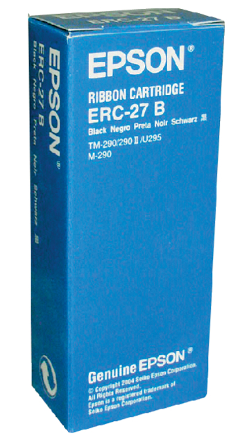 Ruban Epson S015224 pour ERC27 nylon noir