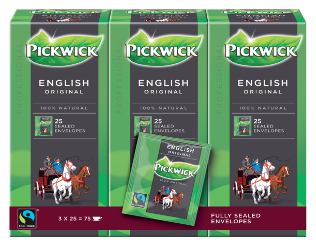 Thé Pickwick Fair Trade anglais 25x 2g