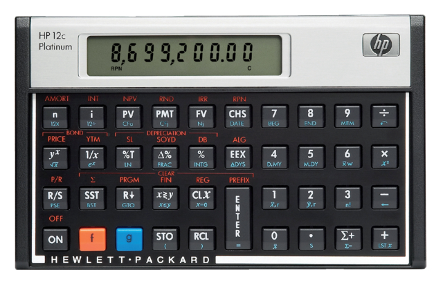 Calculatrice HP 12C Platinum
