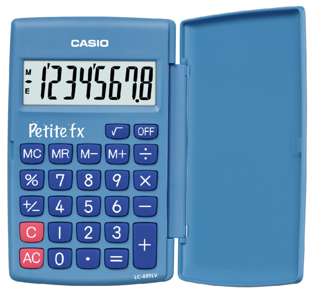 Calculatrice scolaire Casio école primaire bleu
