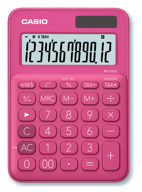 Calculatrice Casio MS-20UC rouge