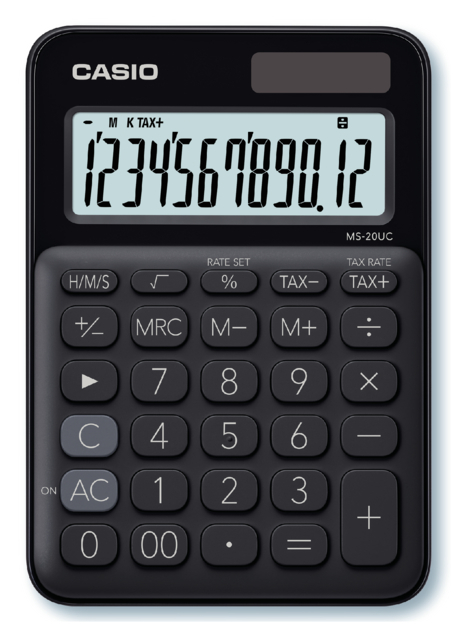 Calculatrice Casio MS-20UC noir