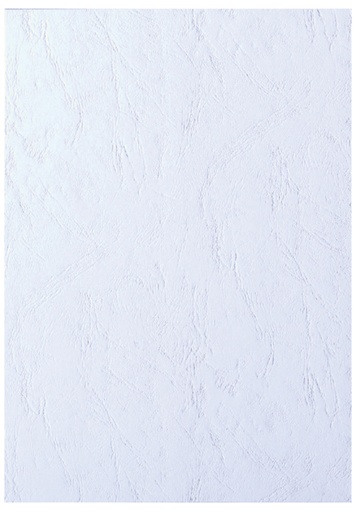 [535960] Couverture GBC A4 similicuir blanc 100 pièces