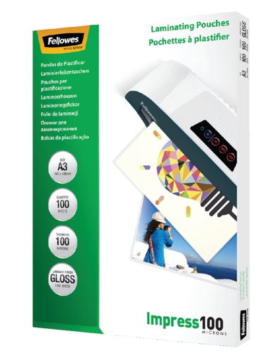 [535484] Lamineerhoes Fellowes A3 2x100micron glans 100 stuks